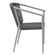 3 Cadeira Empilhavel Oliveta Rivatti 57 cm -Largura- Estrutura em Aluminio Areia e Corda Nautica Cinza